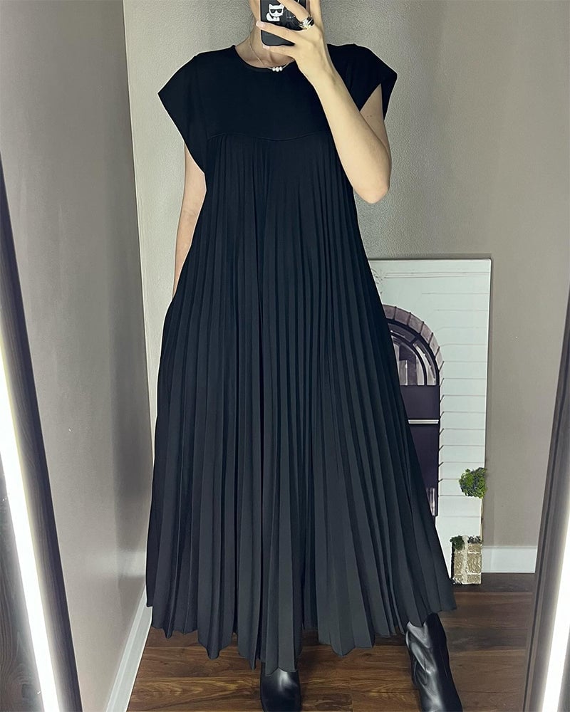 Sorrel | Elegáns, varrott, redős maxi ruha