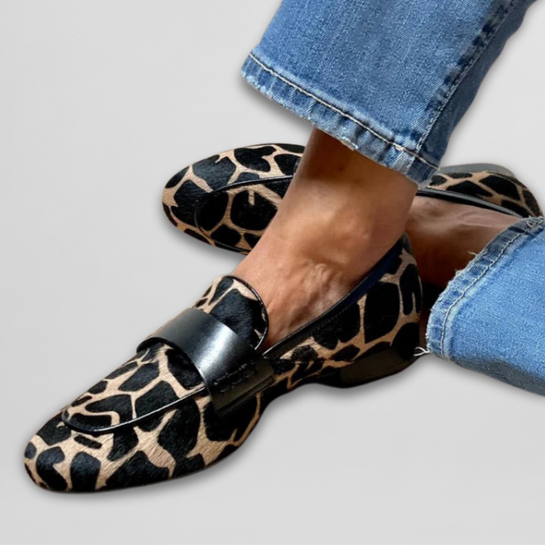 Leopard| Állatmintás loafer cipők