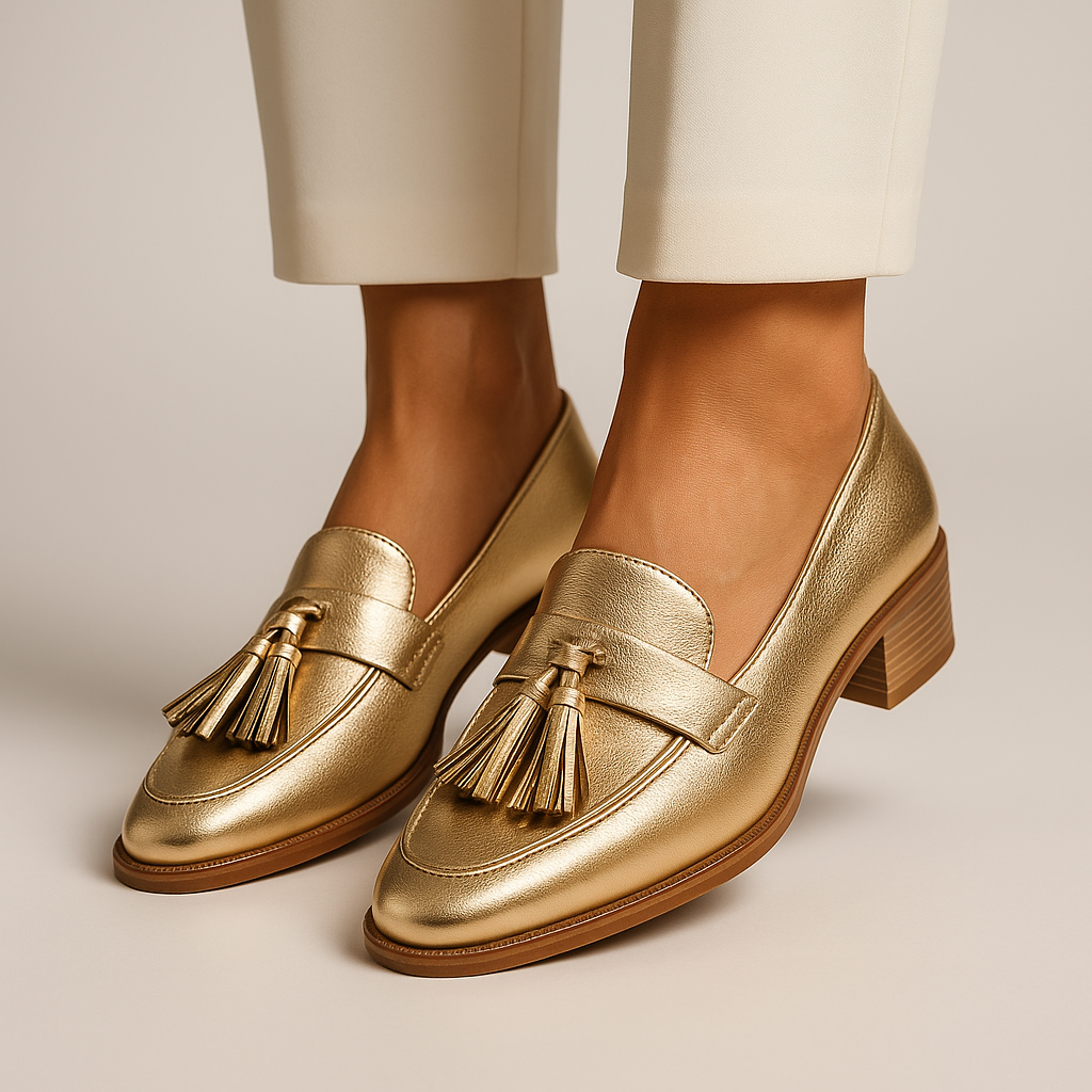 Celeste | Arany loafer cipők