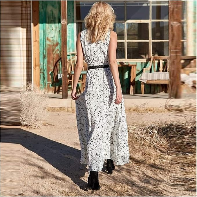 Ismena | Boho pöttyös maxi ruha