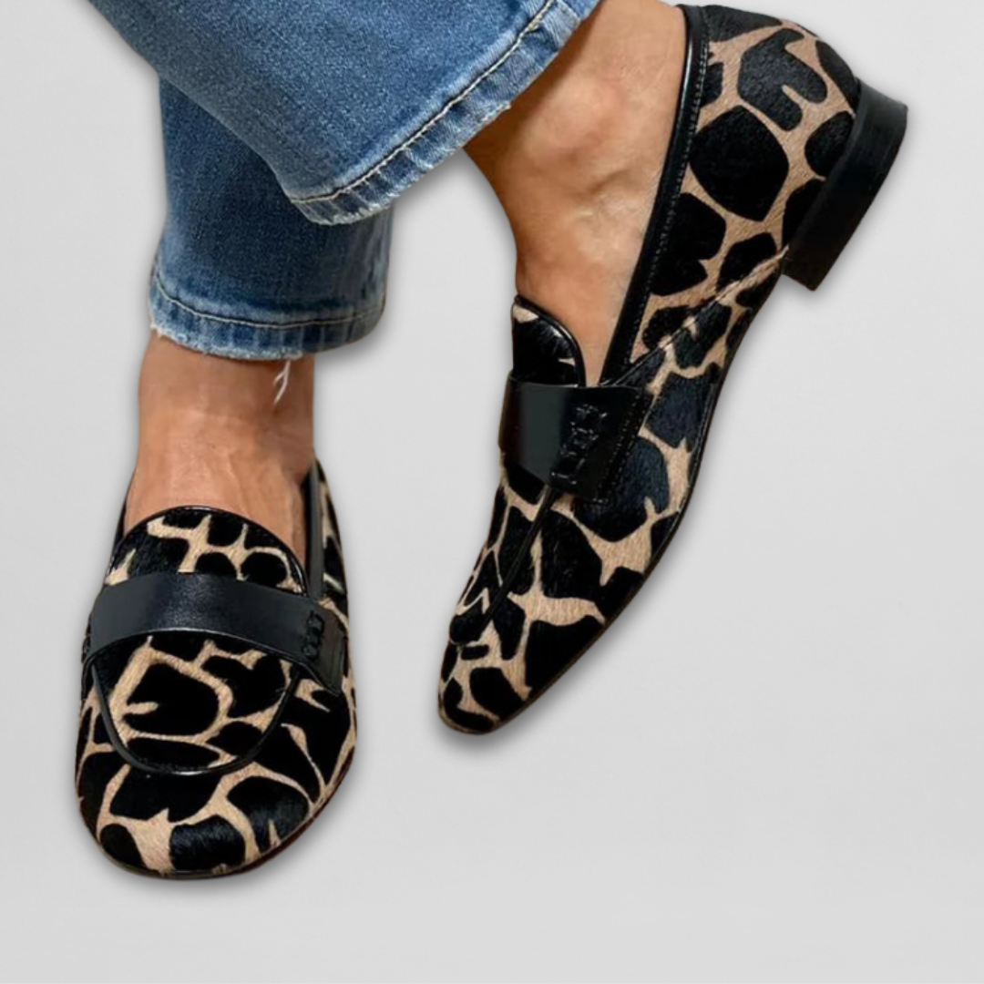 Leopard| Állatmintás loafer cipők