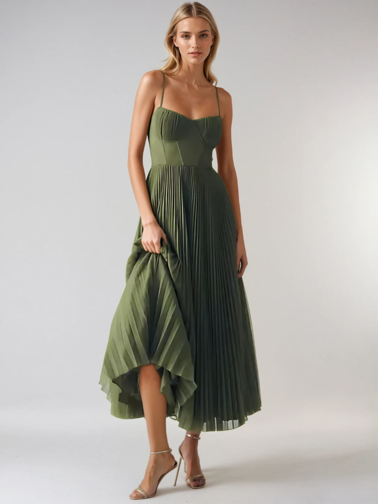 Zoe | Elegáns, hátul nyitott, ujjatlan estélyi ruha