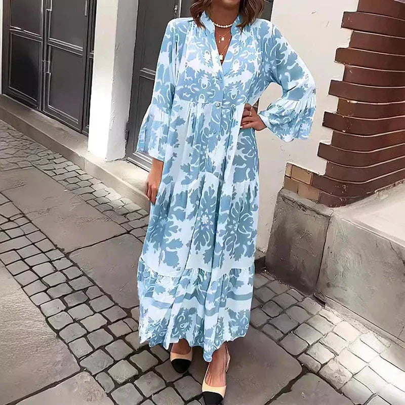 Avielle | Divatos, nyomtatott boho maxi ruha