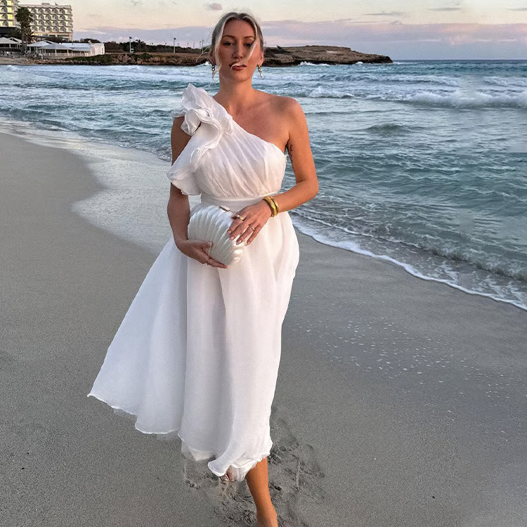 Bellamy | Sikkes ferde elegancia nyári ruha