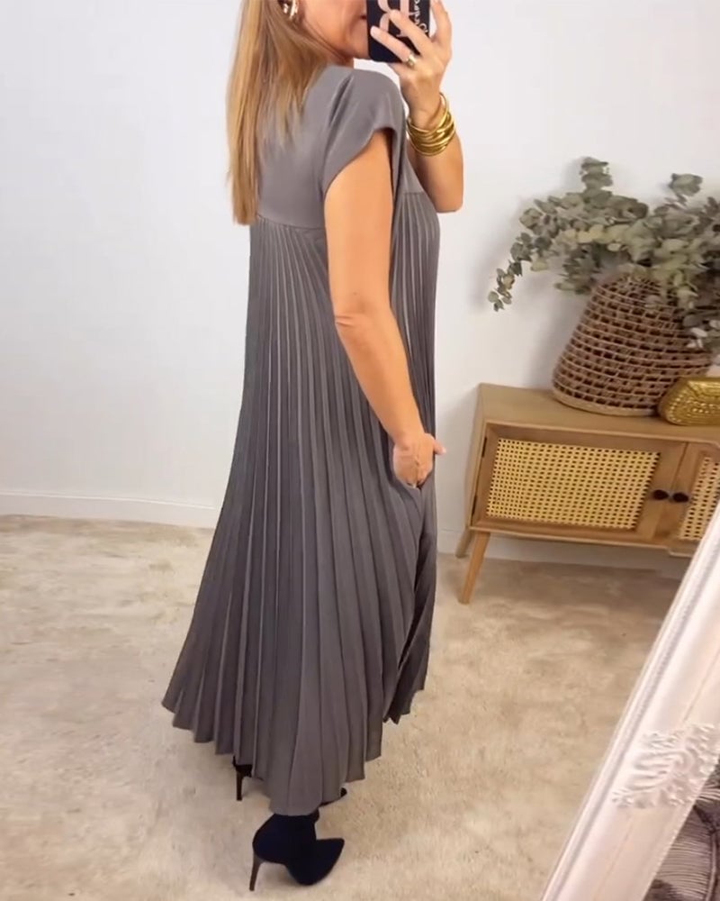 Sorrel | Elegáns, varrott, redős maxi ruha