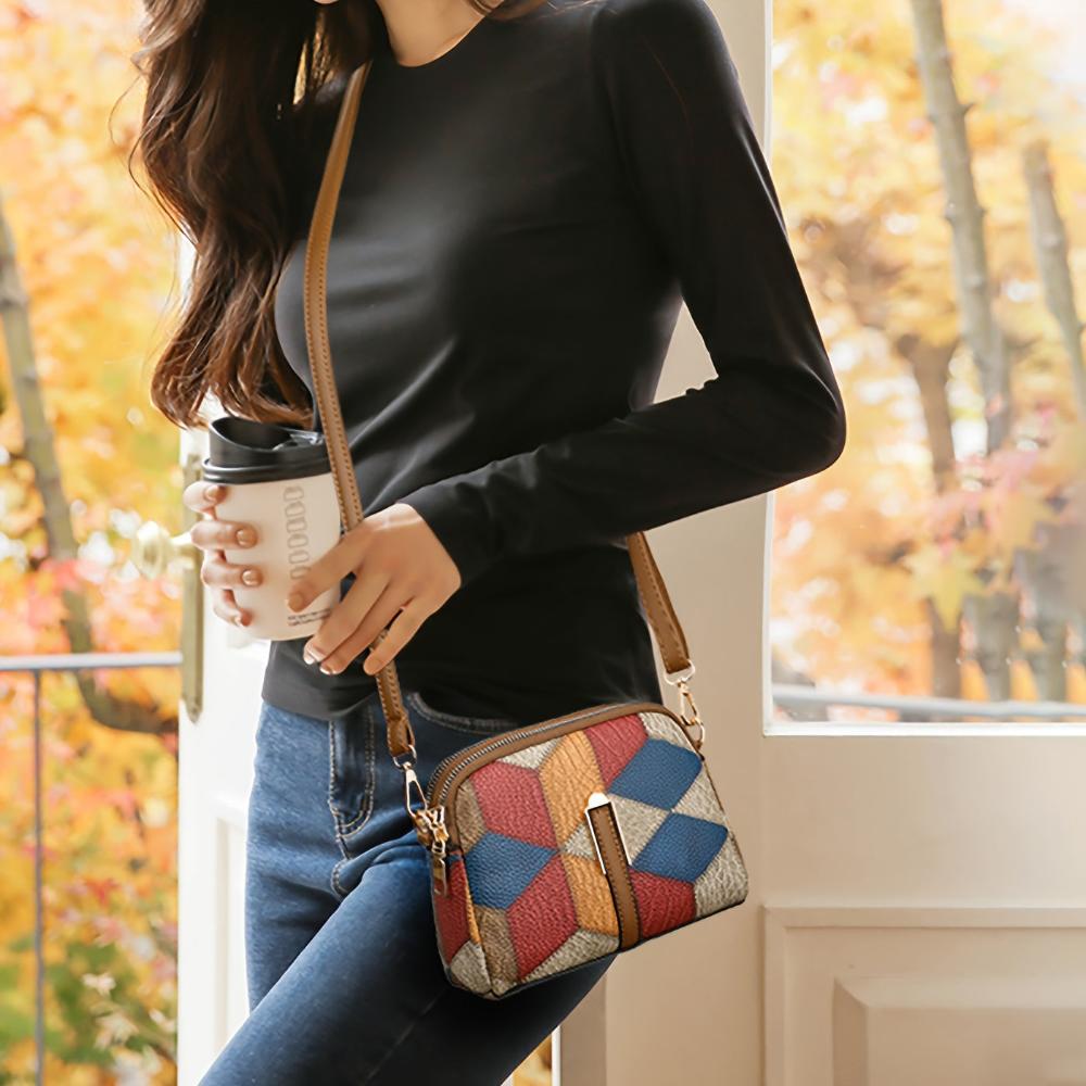 Ilona | Patchwork mintás mini válltáska