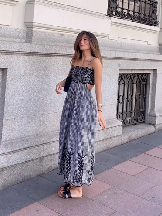 Clara | Chic kockás ruha
