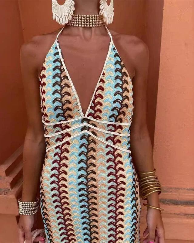Charlotte | Boho horgolt strand tunika ruha