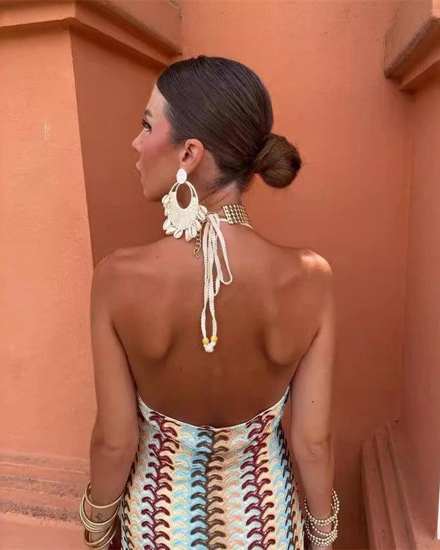Charlotte | Boho horgolt strand tunika ruha