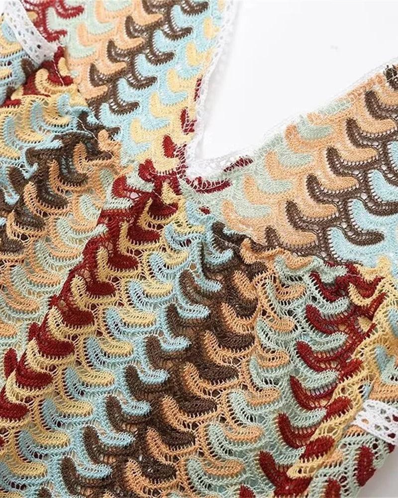 Charlotte | Boho horgolt strand tunika ruha